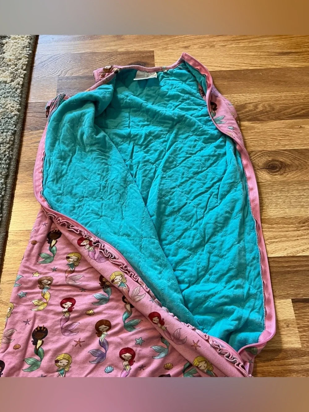 Posh Peanut Sleep Sack Pink Mermaid Size 6-18 month